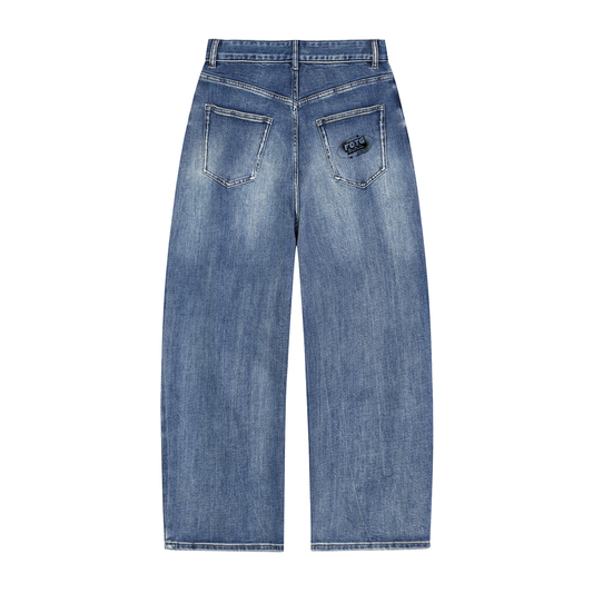Sun Fade Heavyweight Denim Jeans