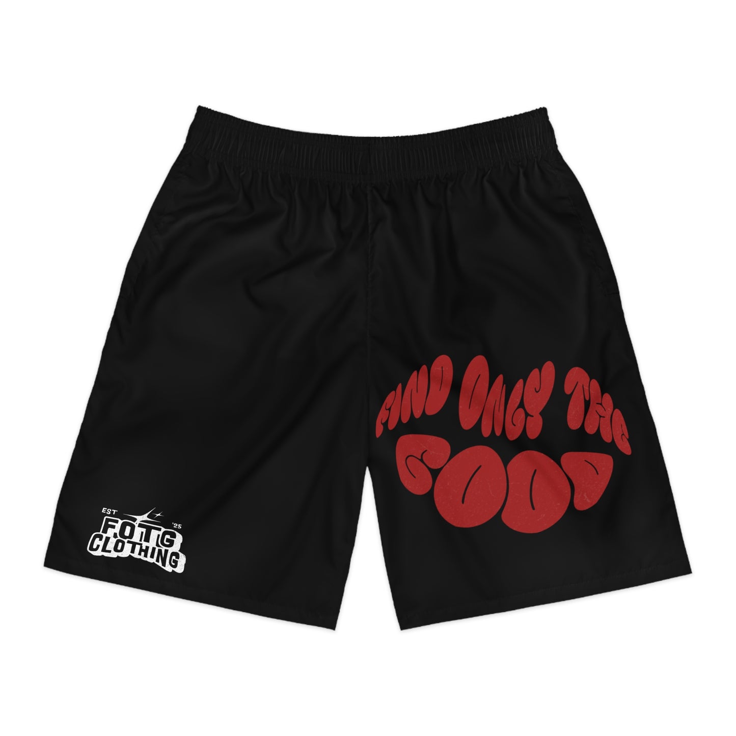 Lipstick jogger shorts
