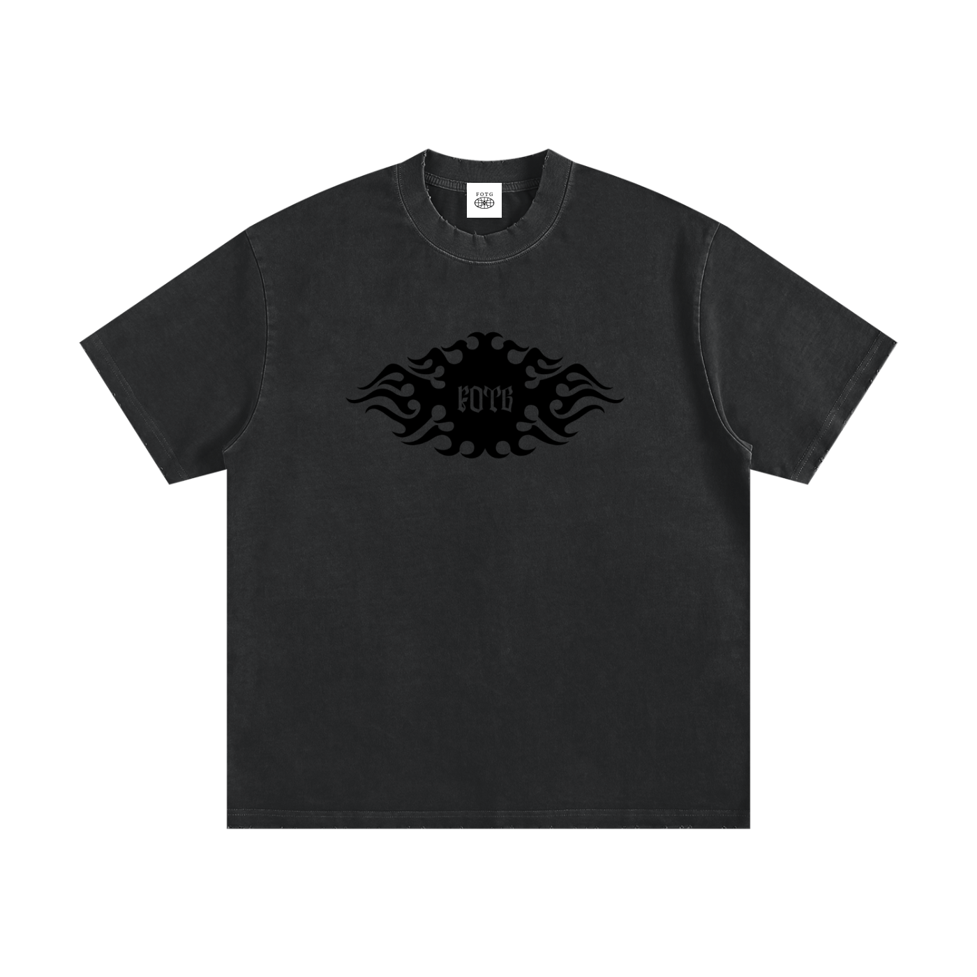 Fire Eye Frayed T-Shirt