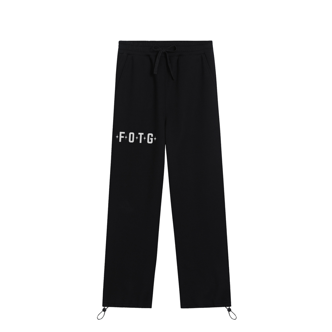 Essential Drawstring Straight-Leg Sweatpants