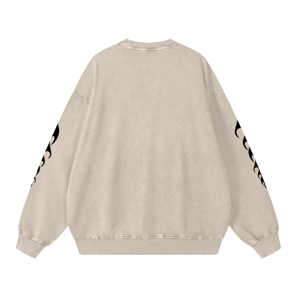 Snow Washed Oversized Sweatshirt