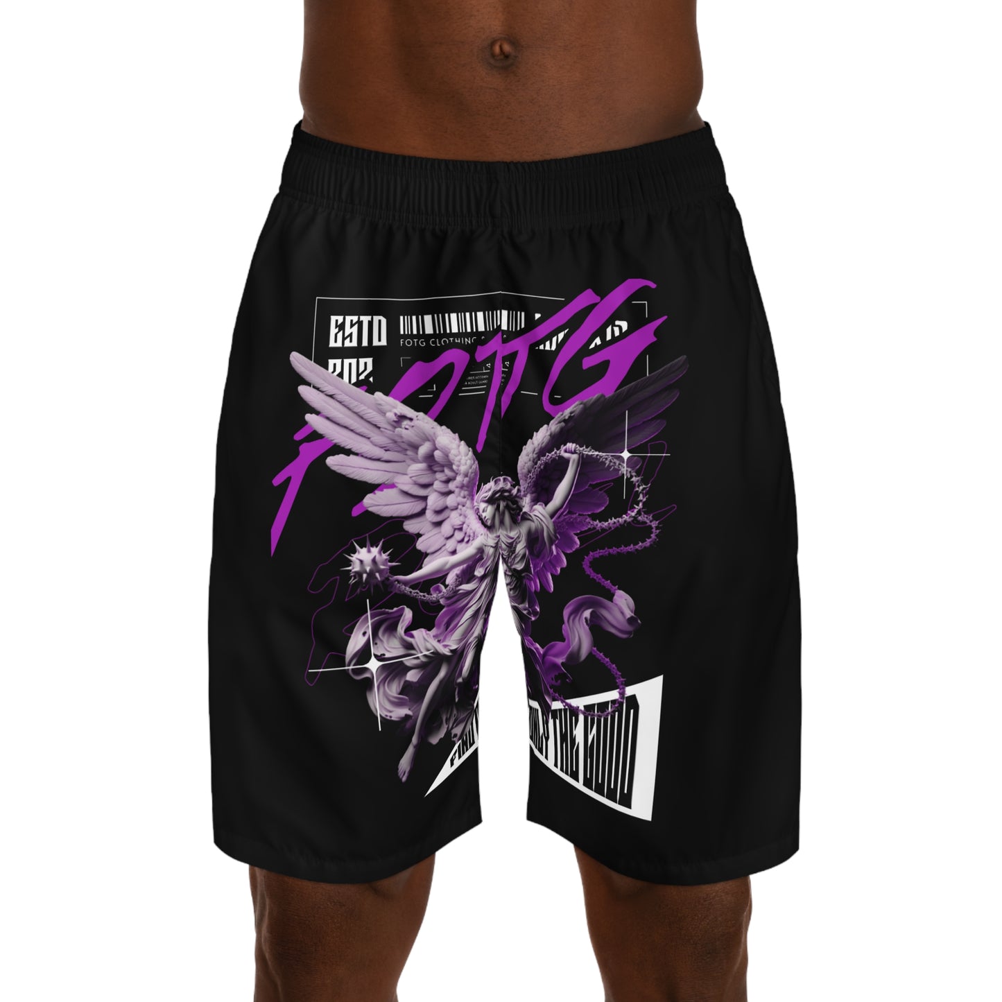 Purple Angel Jogger Shorts