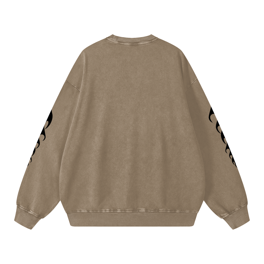 Snow Washed Oversized Sweatshirt