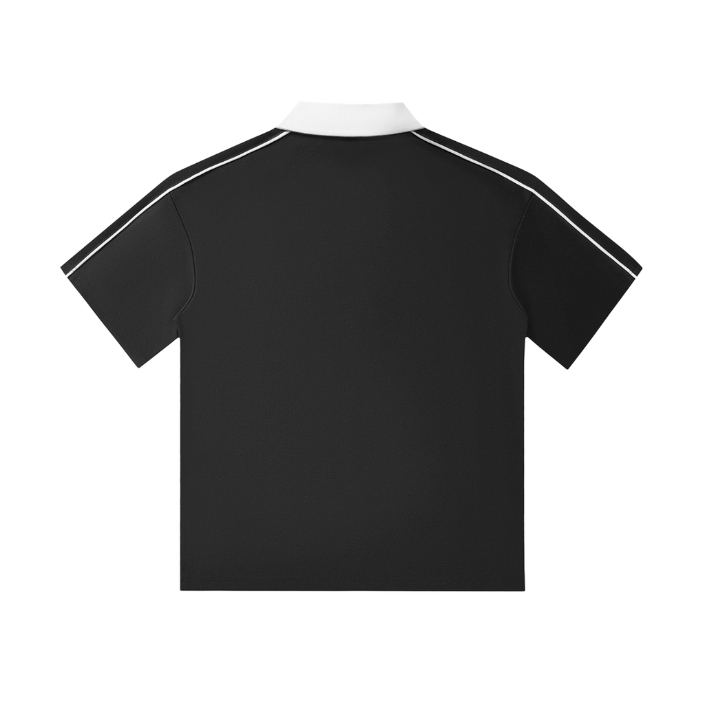 Black and White Polo Shirt