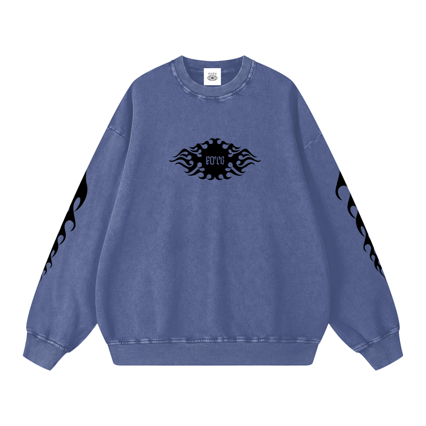 Snow Washed Oversized Sweatshirt