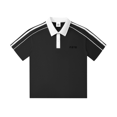 Black and White Polo Shirt