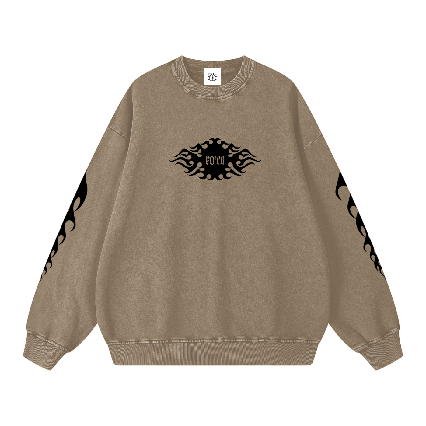Snow Washed Oversized Sweatshirt