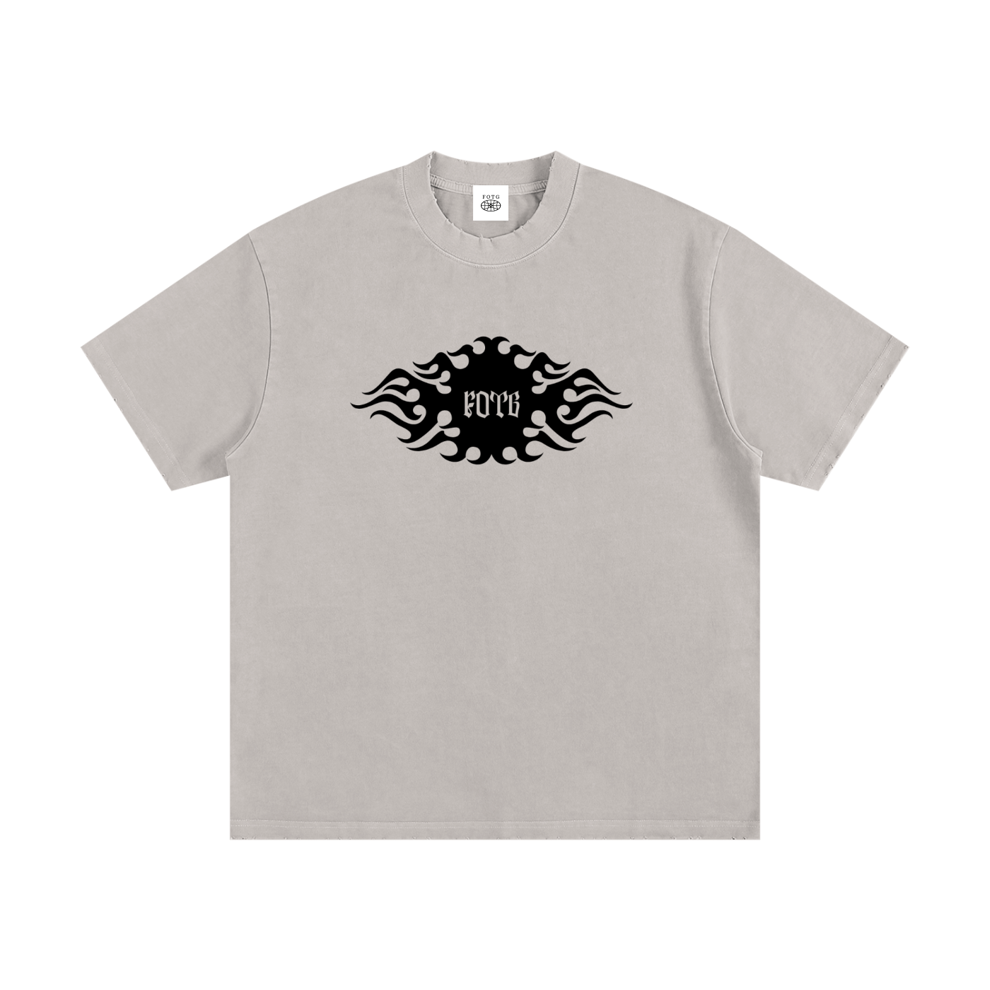 Fire Eye Frayed T-Shirt