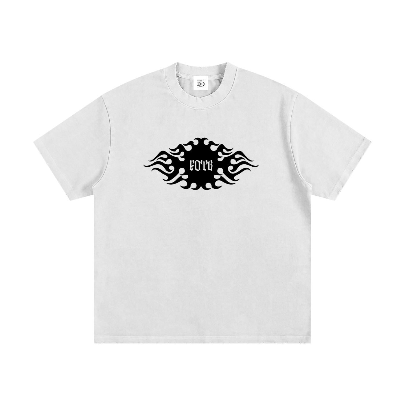 Fire Eye Frayed T-Shirt