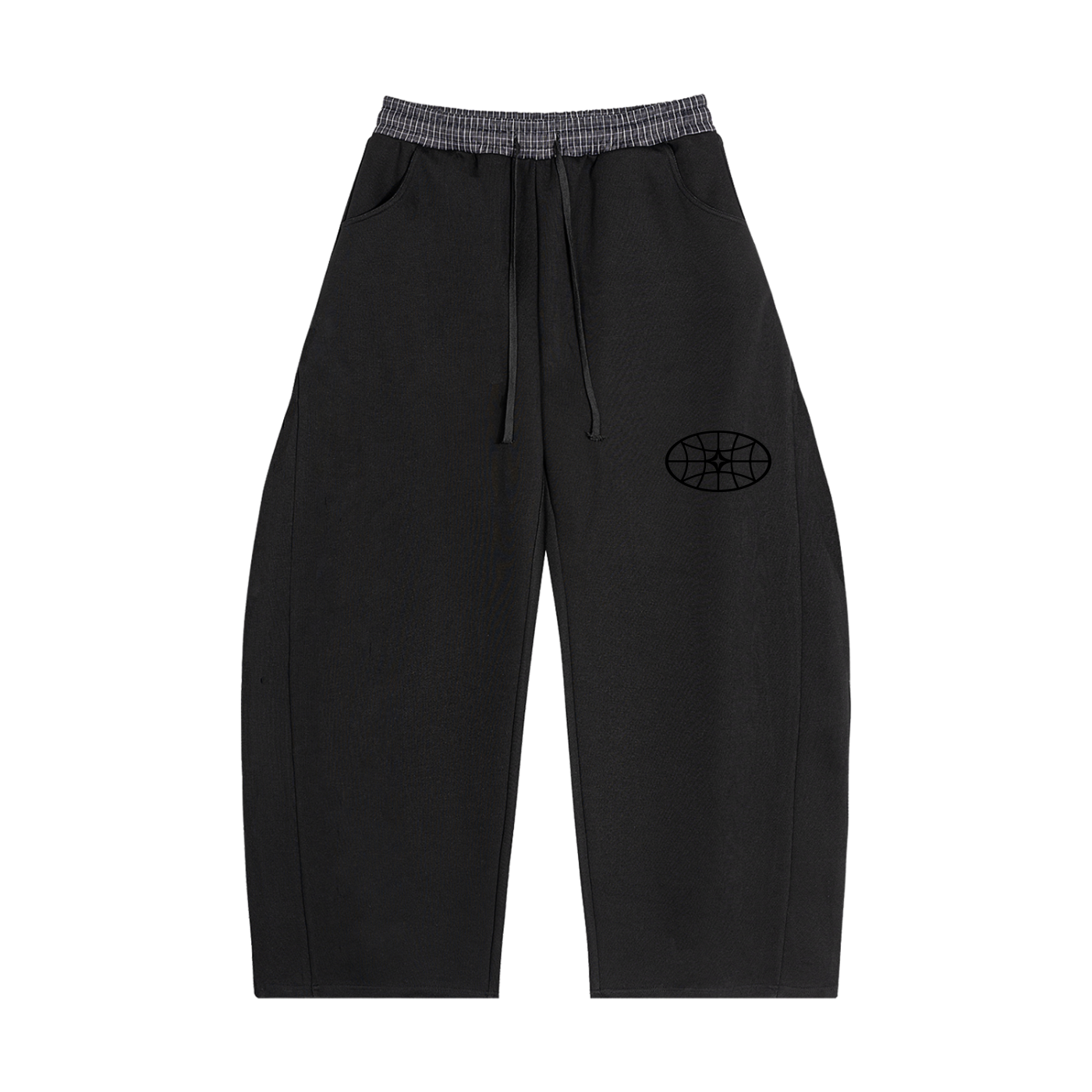 Plaid Barrel Sweatpants