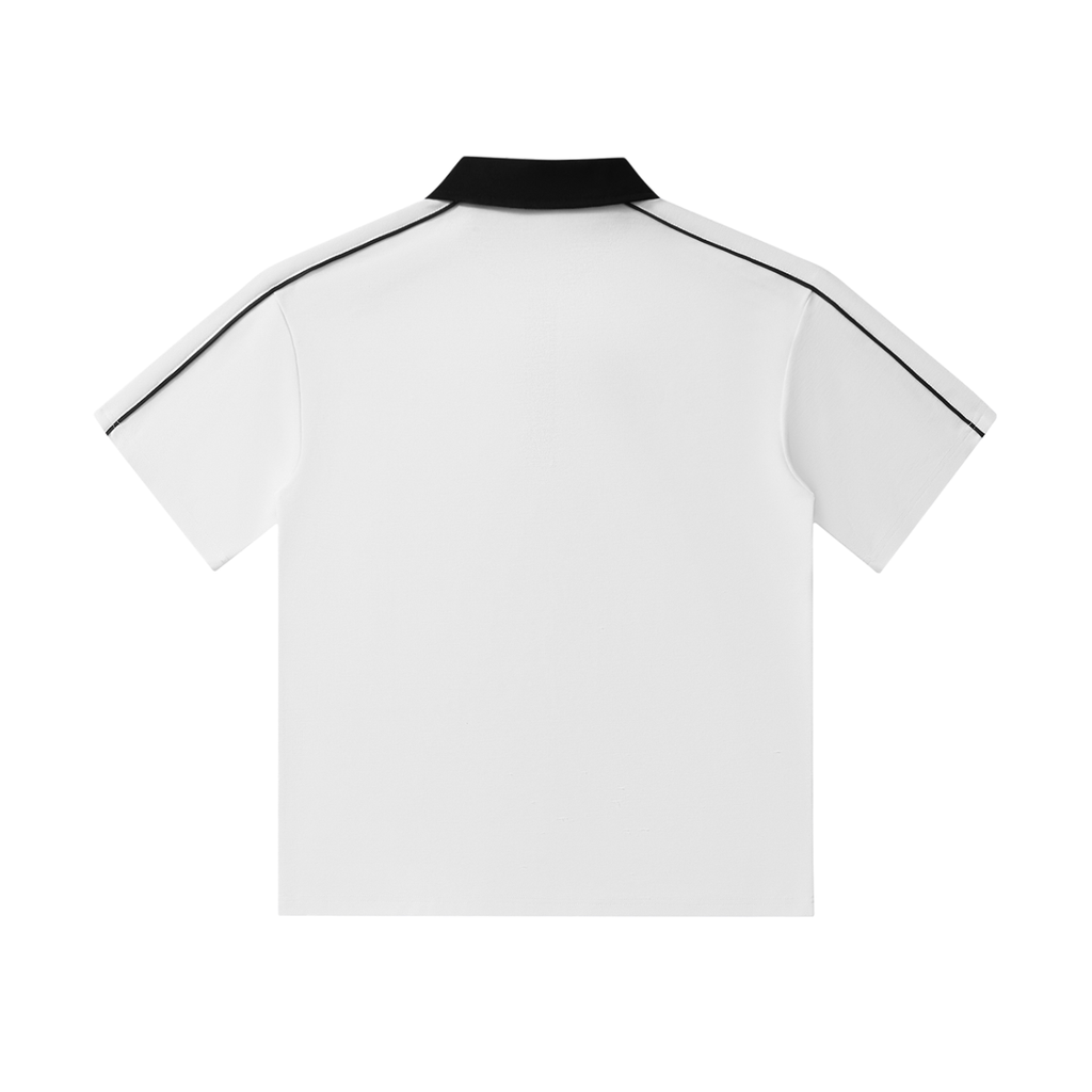 Black and White Polo Shirt