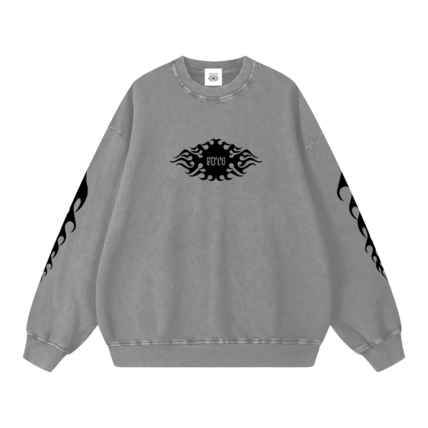 Snow Washed Oversized Sweatshirt