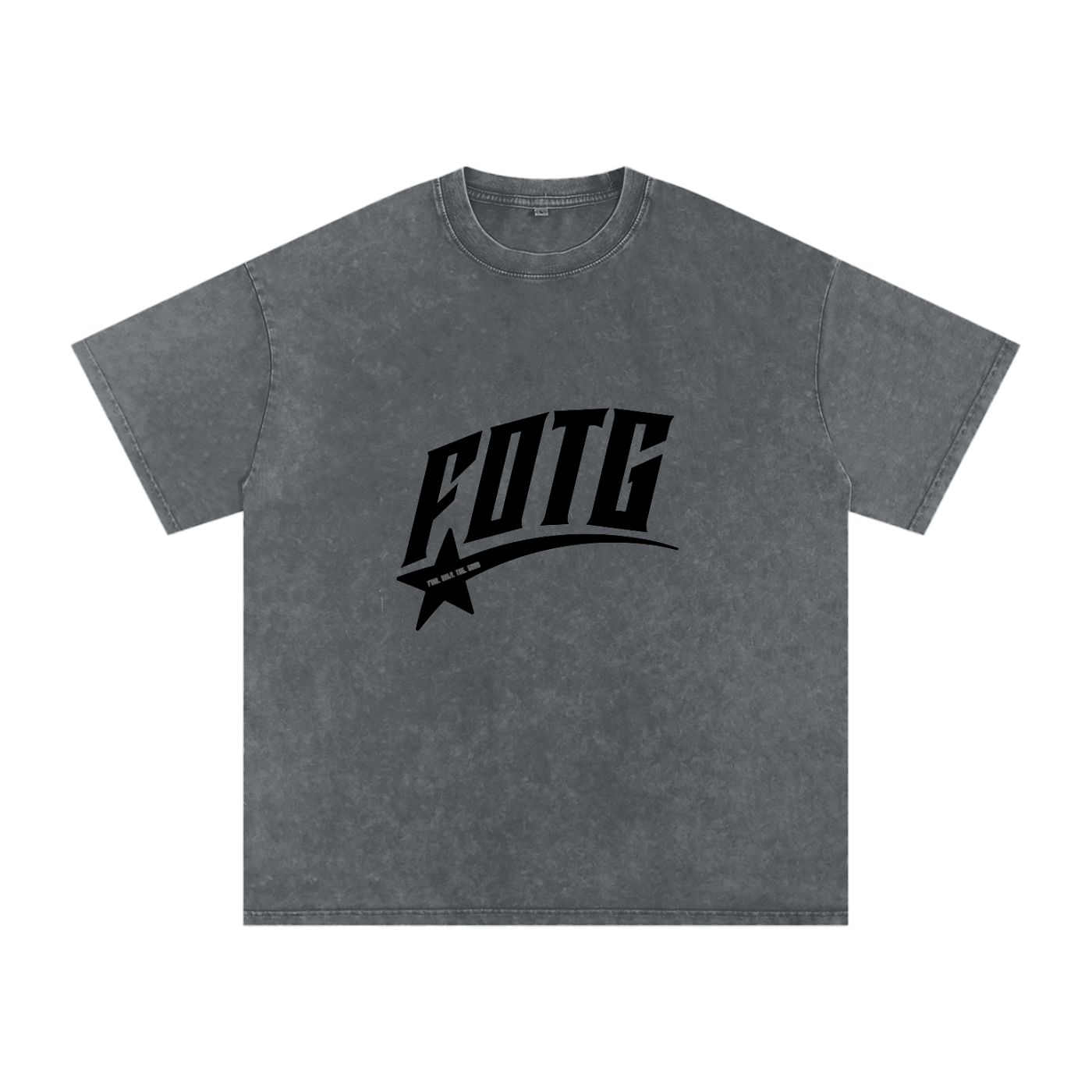 Snow Washed Oversized Cotton T-Shirt