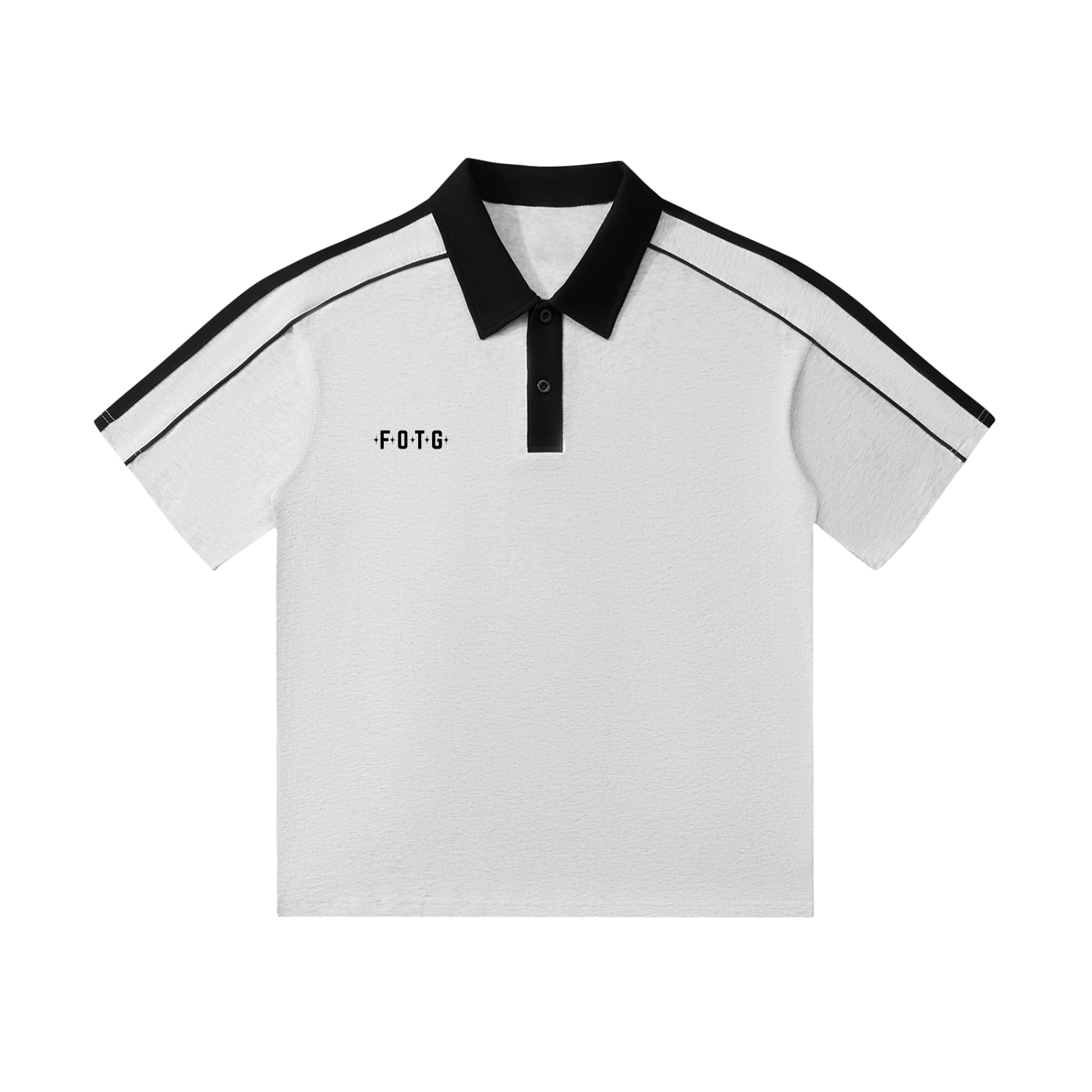 Black and White Polo Shirt