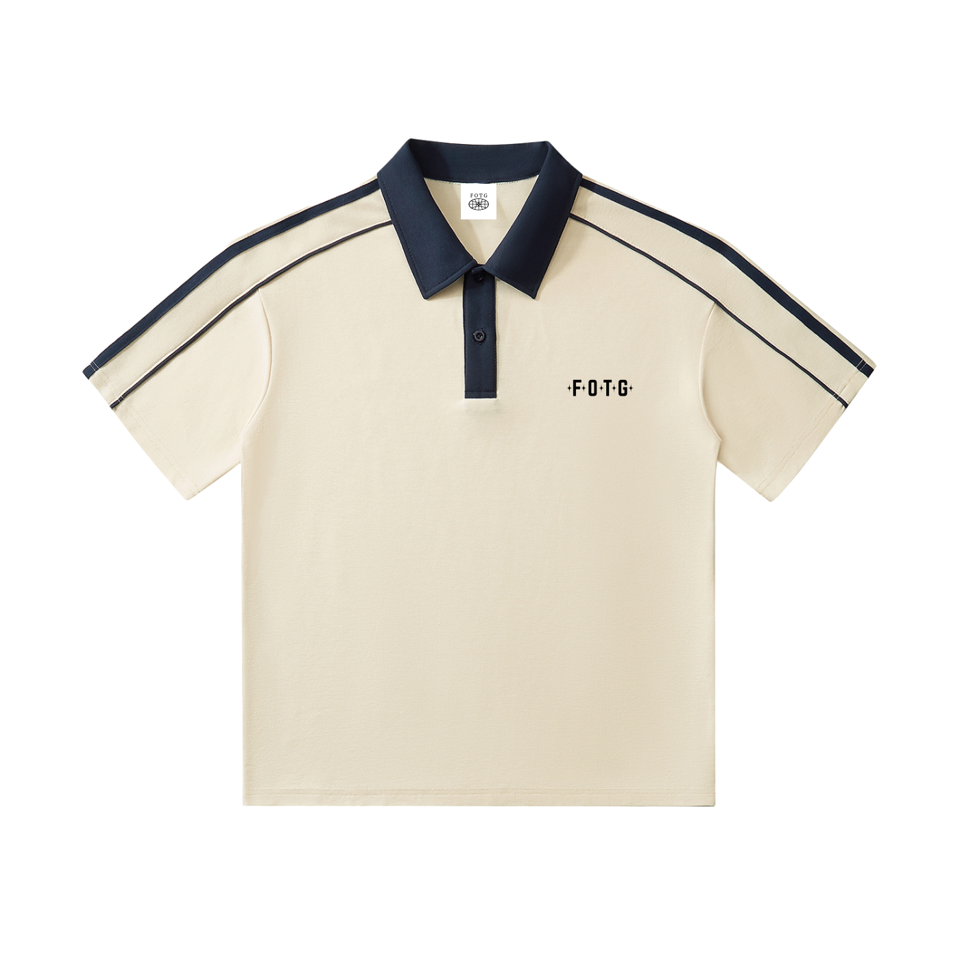 Black and White Polo Shirt
