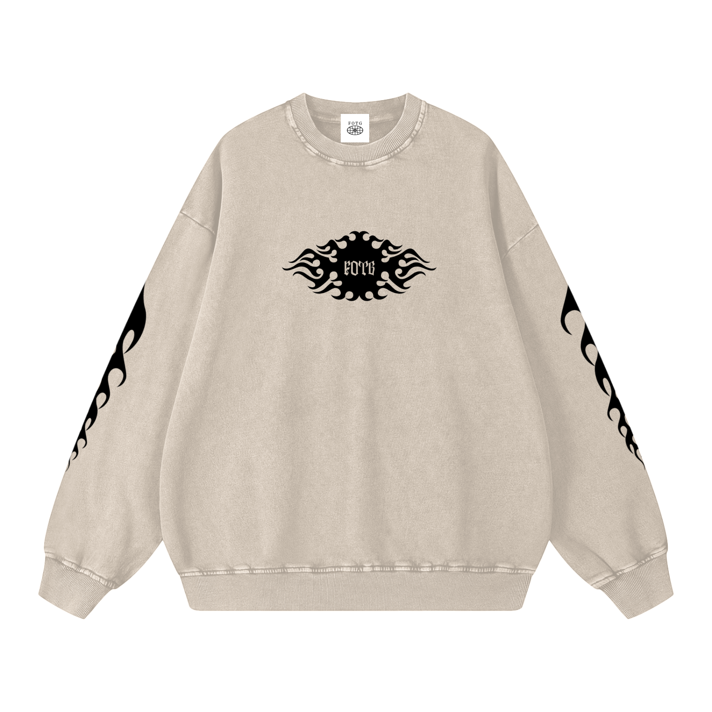 Snow Washed Oversized Sweatshirt
