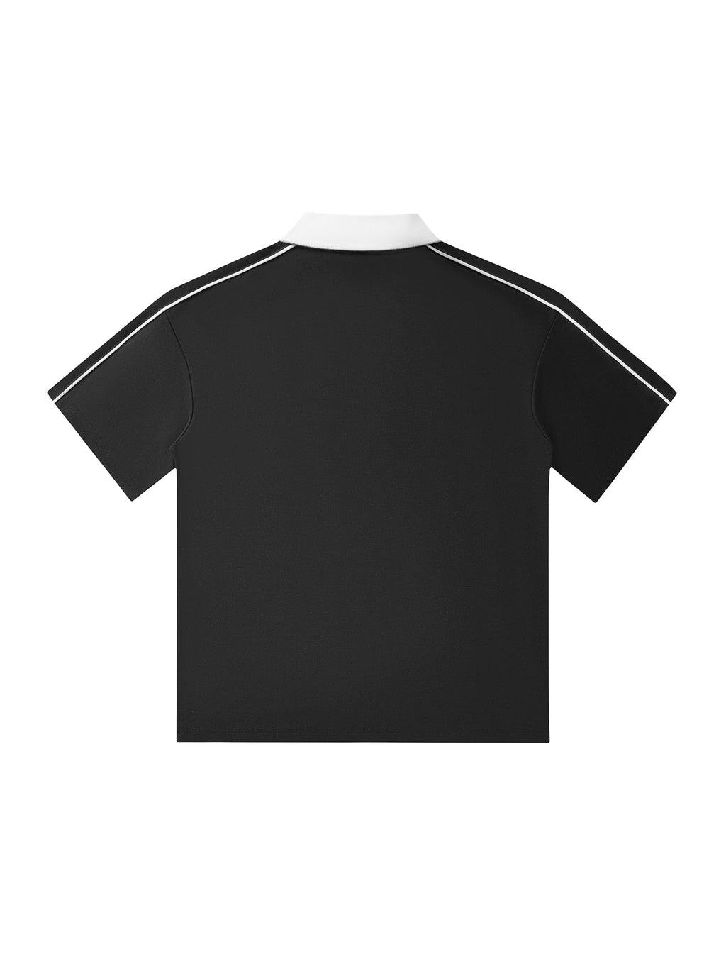 Black and White Polo Shirt