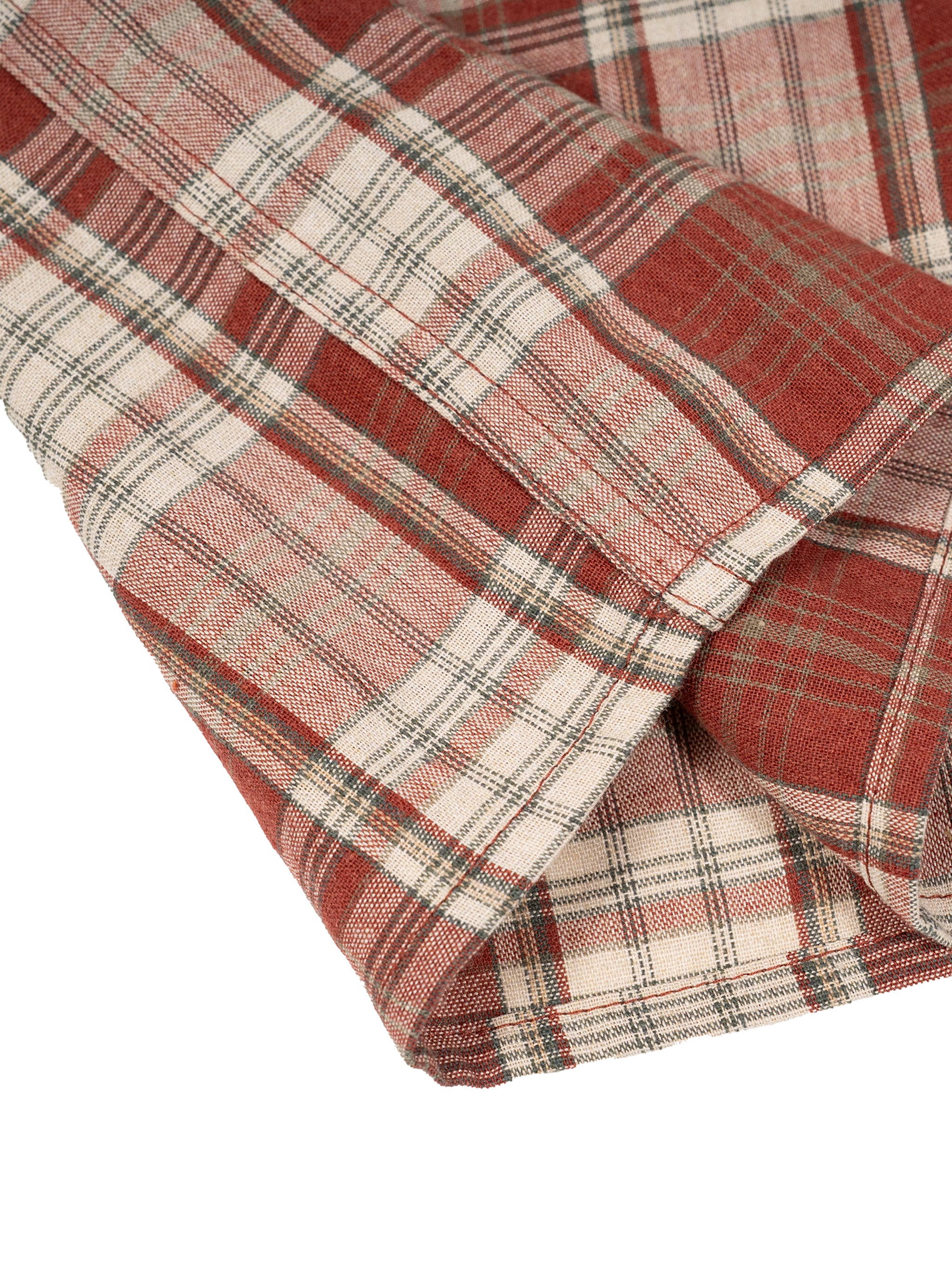 Boxy Unisex Plaid Short Sleeve